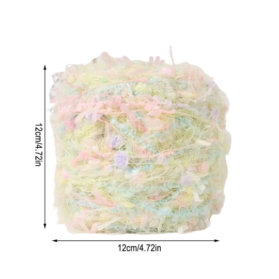 cpengpj 100g/roll with Hand Blended Colorful Handmade for Jewelry Making, Junk Magazines Knitting Crafts Textile Decorative Tassels Card Making for Hand Knitting Scarves Hats Bags