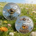 cpengpj 2026 Bee Kind Bee Happy Challenge Coin, Double-Sided ...