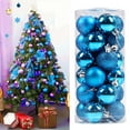 thumbnail image 1 of cpengpj 24Pcs 4cm Shiny Plastic Christmas Ball Ornaments, Electroplated Hanging Tree Decorations for Home Party Festive Decor, 1 of 5