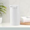 cpengpj 3-in-1 Hand Soap Dispenser, White Plastic Soap Pump with Storage Shelf, Multifunctional Kitchen Bathroom Organizer, Food Grade ABS Material, Compact Space-Saving Design for Sink Countertop