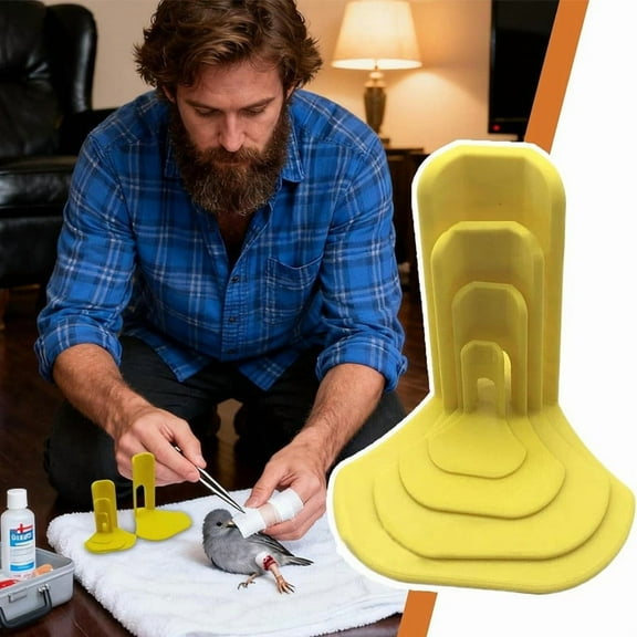 cpengpj 4 Sizes Adjustable Chicken and Duck Leg Splints for Broken Feet, Curled Toes, Bumblefoot, Hobble Splint Support for Chicks, Ducklings, Adult Poultry Recovery and Healing