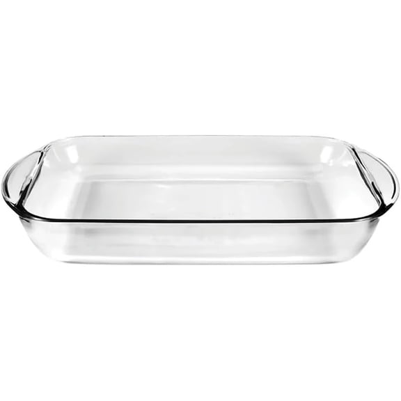 cpengpj 9x13 Inch Glass Baking Dish Oblong Pan Non Stick Oven Safe for Lasagna Brownies Roasting Dishwasher Safe