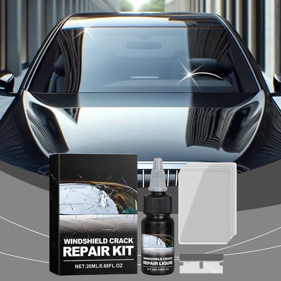 cpengpj Automotive Front Windshield Nano Repair Liquid Kit, Quick Crack Fix for Clear Vision, 20ml