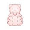 cpengpj Bear Container 12-Piece Set, Transparent Plastic Storage Box with Oversized Design for Valentine's Day Candy, Party Favors and Gift Presentations