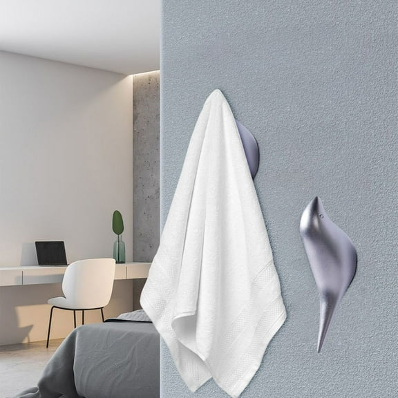 cpengpj Bird Shaped Coat Hanging Hook 1-Pack,Rust Proof No-Drill Installation,for Rental Apartment Entryway Clutter Storage