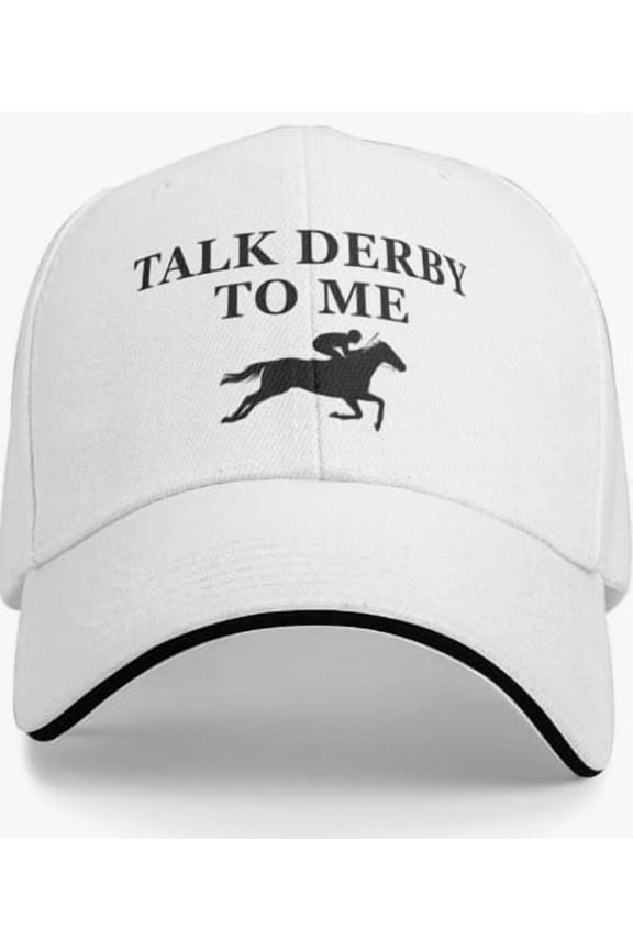 Breathable Fabric Baseball Cap 1-Pack,Fade Resistant Adjustable Buckle,for Kentucky Derby Event Sun Protection