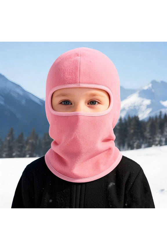 Children's Ski Balaclava, German Velvet Thermal Windproof Face Mask for Winter Sports