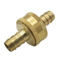 cpengpj 1/2in Brass Garden Hose Connector Repair Mender Kit with Stainless Clamp, Repair Joint PVC Water Pipe Joint