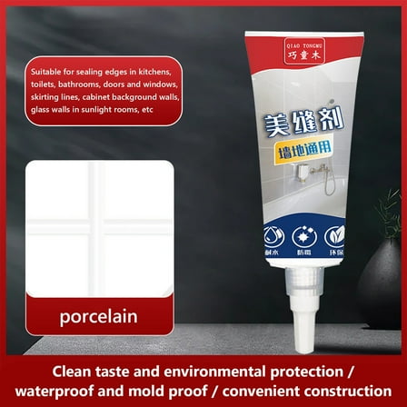 cpengpj 100g Advanced Silicone Caulk for Kitchen and Bathroom, Waterproof Silicone Sealant, Stronger Adhesion, Shrink and Crack Proof