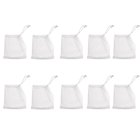 cpengpj 10Pcs Exfoliating Mesh Soap Pouch Double Layer Thicken Foam Net Soap Saver Sack Drawstring Holder Bags Bubble Mesh Bags