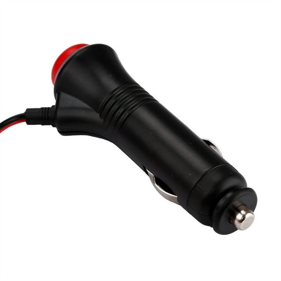 cpengpj 12V 24V Cigarette Lighter Male Plug Adapter, Car Cigarette Lighter Power Cable Replacement Male to Socket with on/off Switch for Cars, Boats
