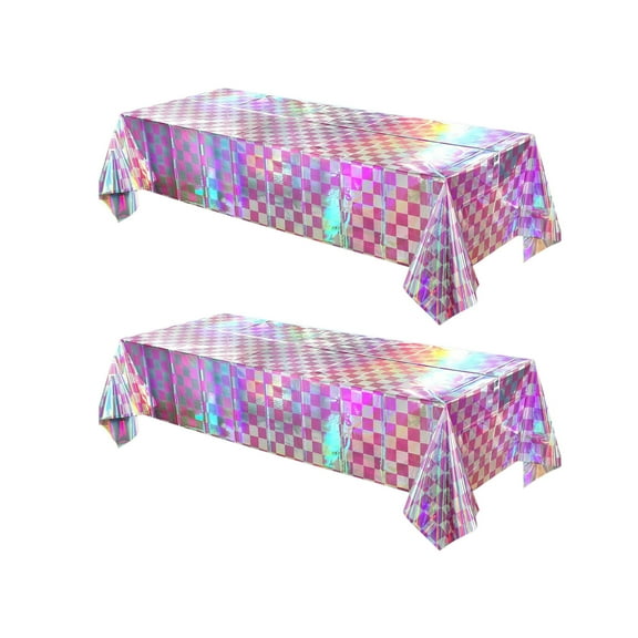 cpengpj 2Pcs New Party Decoration Rectangular Race Car Checkerboard Disposable Tablecloths Racing Fast Party Decorations Supplies
