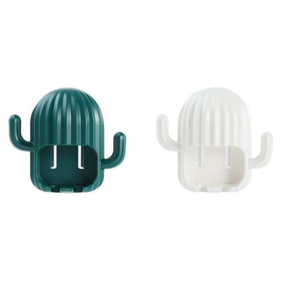 cpengpj 2Pcs Toothbrush Holders Toothbrush Holder, Toothbrush Rack, Tool for Placing Toothbrushes, Cactus Suction Wall Hanging