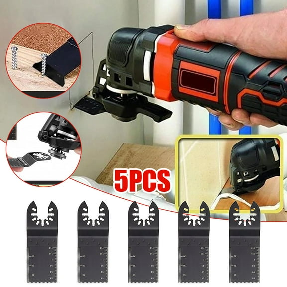 cpengpj 3/5Pcs Oscillating Multi Tool Wood Opening Hole Saw Blade Power Tool Suppliesfor Wood Clean Cutting