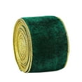 thumbnail image 1 of cpengpj 5in Velvet Wired Ribbon Khaki Gold Crushed Velvet Christmas Ribbon for Gift Wrapping Christmas Tree Decoration Crafts Wreaths Supplies, 1 of 6