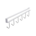 thumbnail image 1 of cpengpj 6 Hooks Coffee Mug Holder Under Cabinet, Metal Sturdy Coffee Mug Rack Under Shelf Organizer, Display Hanging Coffee Cup Storage Hooks for Bar Kitchen Utensils, Wine Glasses, 1 of 1
