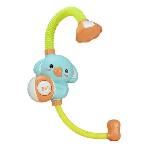 cpengpj Baby Bath Shower Head, Elephant Water Pump with Trunk Spout Rinser, Control Water Flow for Maximum Fun in Tub or Sink for Newborn Babies