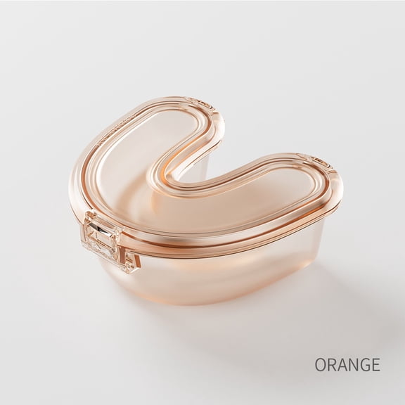 cpengpj Braces Retainer Storage Box, Denture Soaking Box Orthodontic Retainer Bath Case with Strainer Basket, False Teeth Container Dental Denture Bath Box Case Cup for Travel Cleaning