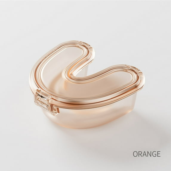 cpengpj Braces Retainer Storage Box, Denture Soaking Box Orthodontic Retainer Bath Case with Strainer Basket, False Teeth Container Dental Denture Bath Box Case Cup for Travel Cleaning