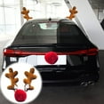 thumbnail image 1 of cpengpj Christmas Car Decorations Christmas Antlers Car Kit for Truck, Decorate Any Vehicle, Xmas Gift Set, 1 of 6