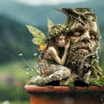 thumbnail image 1 of cpengpj Angel Outdoor Statue for Garden, Winged Female Celestial and Ancient Tree Planting Pot Plants Yard Lawn Decor, 1 of 6
