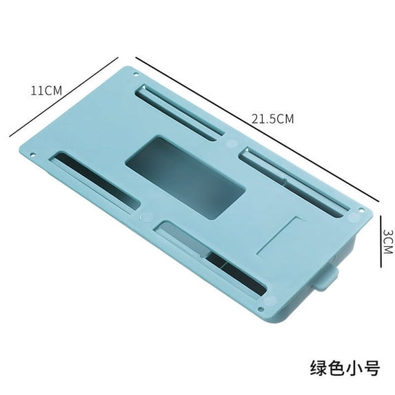 cpengpj Hidden Under Table Desk Drawer Storage Organizer, Self-Adhesive Under Office Desktop Pencil Tray Drawer, Under Table Storage Tray Drawer for Kitchen
