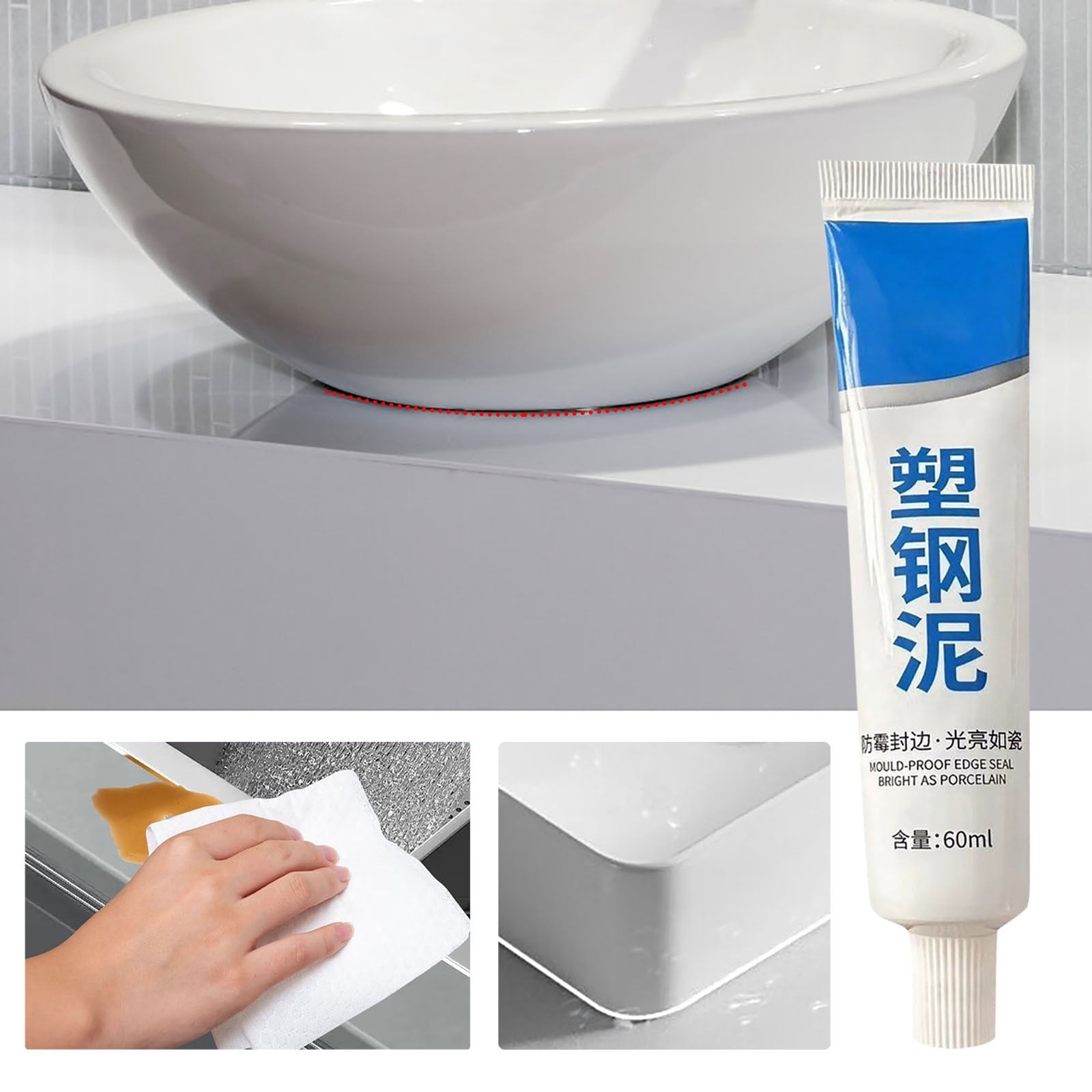 cpengpj Clearance Home Toilet Leak Repair Proof Sealing Glass Cement Sink Filling Sealing
