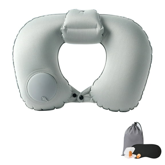 cpengpj Inflatable Travel Pillows, Head Neck Lumbar Support, for Airplane Car Train Bus Camping Hiking, Home Office Sleeping, Ultralight Portable Compact Soft, Backpacking Trip Pillow