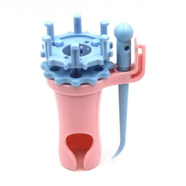 cpengpj Knitting Machines, Double Head Rotating Weaving Kit, Winter Scarf Knitting Machine for Kids/Adults
