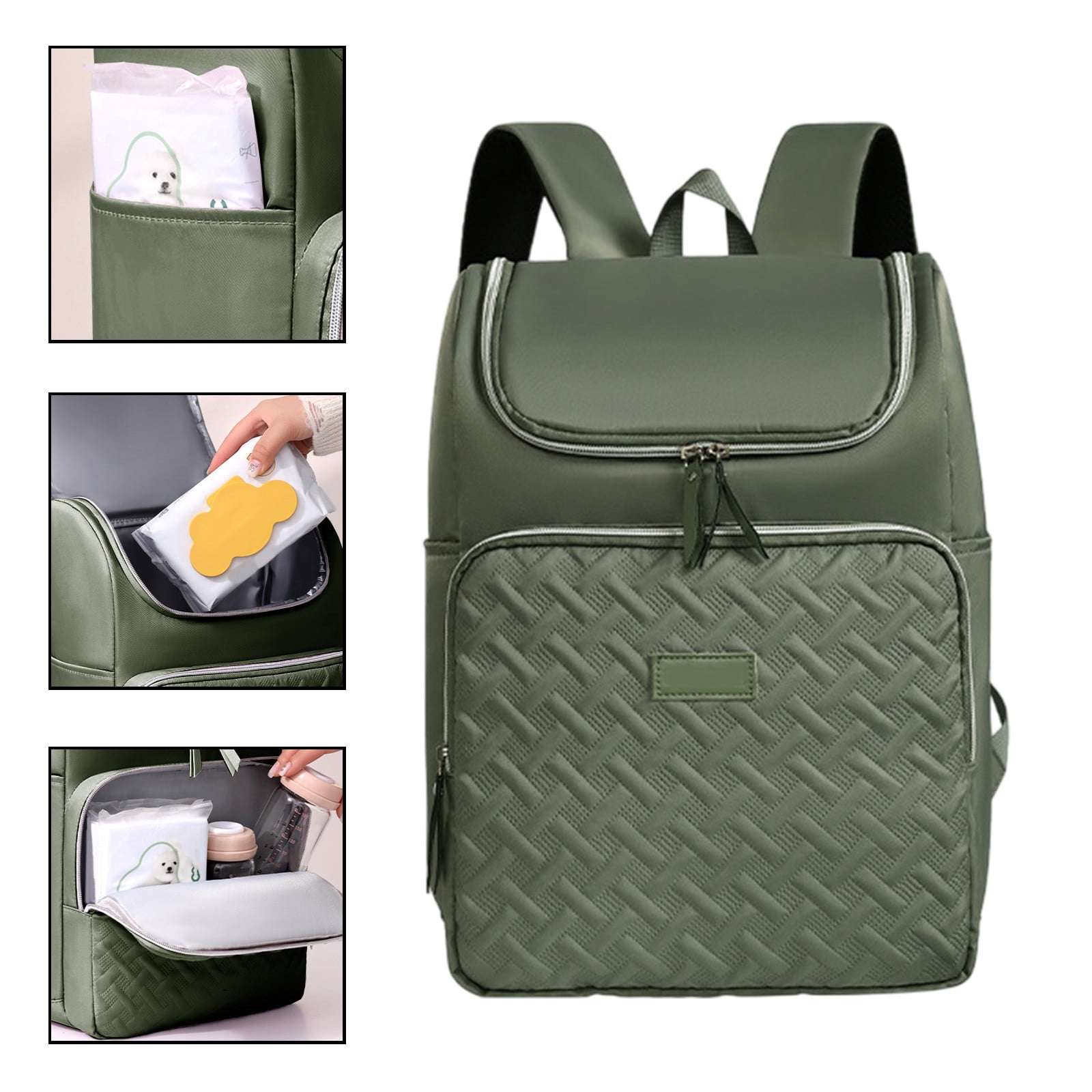 cpengpj Multifunctional Diaper Bag Backpack, Spacious Durable Baby Travel Bag for Moms & Dads, Large Capacity, Stylish for boys girls, Essential Newborn Gear