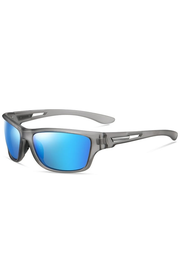 Polarized Sports Sunglasses with Interchangeable Lenses, Mens Cycling Bike Glasses, Antisglare Polarized Lens