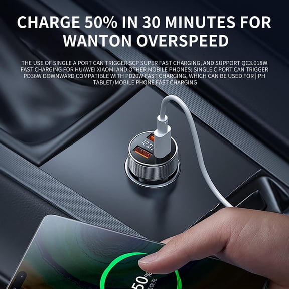 cpengpj RCC215 3-in-1 Mobile Charger Mobile Charger 24V Smart 3-in-1 Port Fast