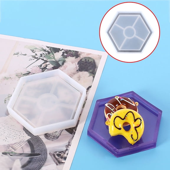 cpengpj Rhombus Mirror Manual Hexagon Storag, DIY Jewelry Trinket Candy Container Candle Holder Home Decor Organizer Gift