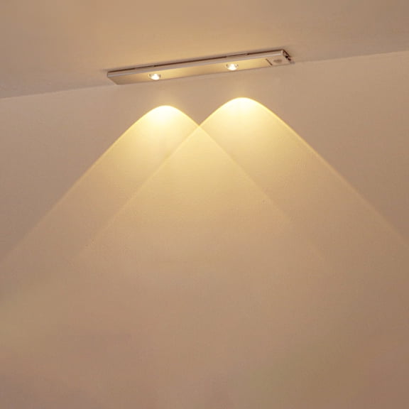 cpengpj Self Adhesive Rechargeable Motion Sensor Light Indoor, Thin LED Battery Operated Cabinet Lights, Dimmable Closet Light, Wireless Under Counter Lights for Kitchen