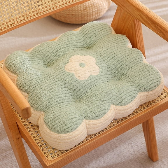 cpengpj Solid Ch Mat Super Soft Fuzzy Comfortable and Breathable Seat Mat Washable Square Seat Mat Easy to Carry Suitable for Kitchen Dining Room Living Room Bedroom