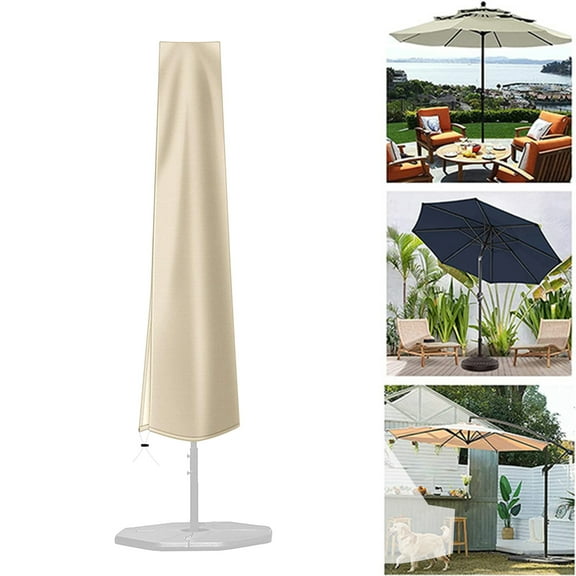 cpengpj Umbrella Cover Oxford Fabric Patio Umbrella Covers Waterproof with Zip, for 9ft to 12ft Patio Market Parasol Covers Umbrella