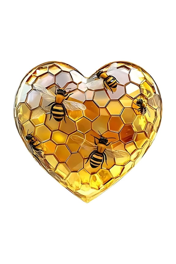 Valentine's Day Yellow Love Bee Necklace for Women Silver Bumble Bee Pendant Necklace Citrine Necklace Crystal Jewelry Bumble Gifts for Her Wife Mom