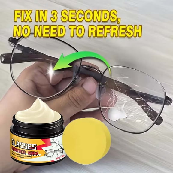 cpengpj Coating-Reliable Lens Scratch Repair Kit 2-Piece,Restores Lens Transparency No Extra Tools Needed,for Daily Eyewear Minor Scratch Removal