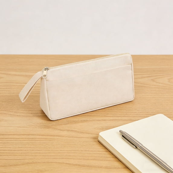 cpengpj Double-Zipper Oxford Cloth Pencil Case, Wear-Resistant Large ...