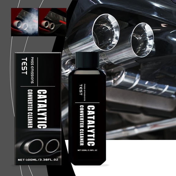cpengpj Emission-Reducing Catalytic Converter Cleaner 1-Pack,Restores Engine Efficiency Cuts Fuel Costs,for Vehicle Exhaust System Maintenance Pass Emissions Tests