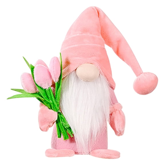 cpengpj Handmade Faceless Gnome 1-Pack,Soft Fabric Faux Beard,for Spring Mother's Day Tabletop Decoration