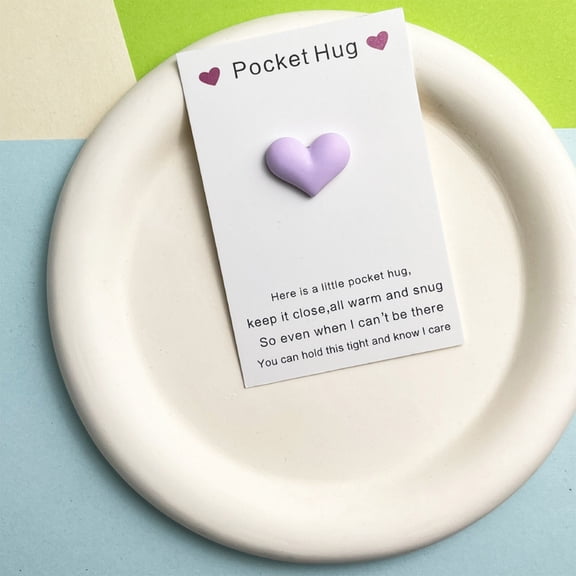 cpengpj Heart-shaped Gift Crystal Jewelry with Card, Sturdy Plastic Keepsake for Birthdays, Holidays, Multi-color Compact Design 3.54x2.36 inches, Walmart Exclusive