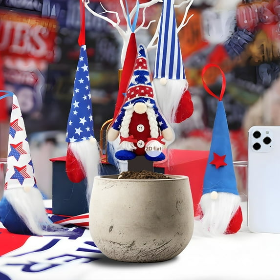 cpengpj Independence Day Mini Stake, 2D Flat Outdoor Decor, Small Ground Plug, Ideal for Lawn Decoration
