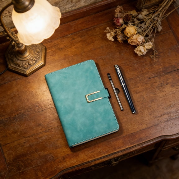 cpengpj Ink-Seep Resistant Notebook, Thickened Paper Material, for Office Meeting Smooth Writing, 1 Piece