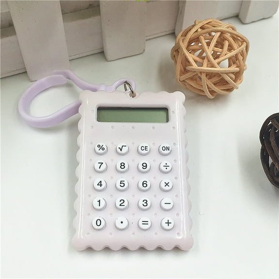 cpengpj Lightweight Mini Calculator 1-Pack,PS Construction High Sensitivity Keys,for Dorm Room Learning Quick Calculation