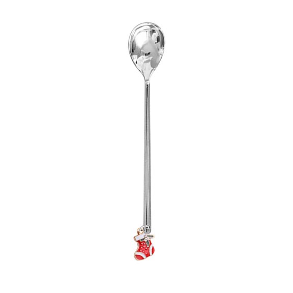 cpengpj Metal Coffee Fork Stirring Spoon, Christmas Table Decorations, Home Christmas Decor