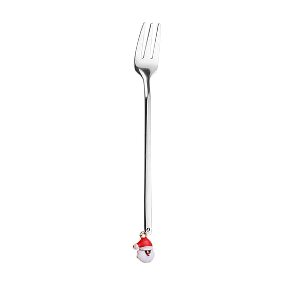 cpengpj Metal Coffee Fork Stirring Spoon, Christmas Table Decorations, Home Christmas Decor