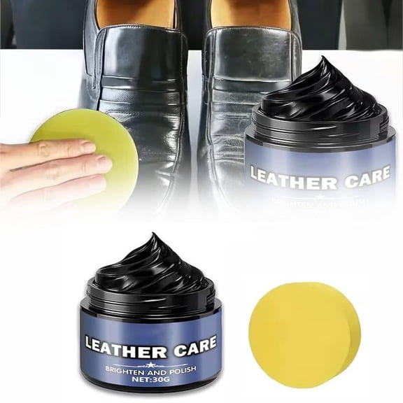 cpengpj Multi-Function Leather Restoration Cream 1-Pack,nourishes leather removes stubborn stains,for Home Leather Goods Stain Removal and Color Restoring