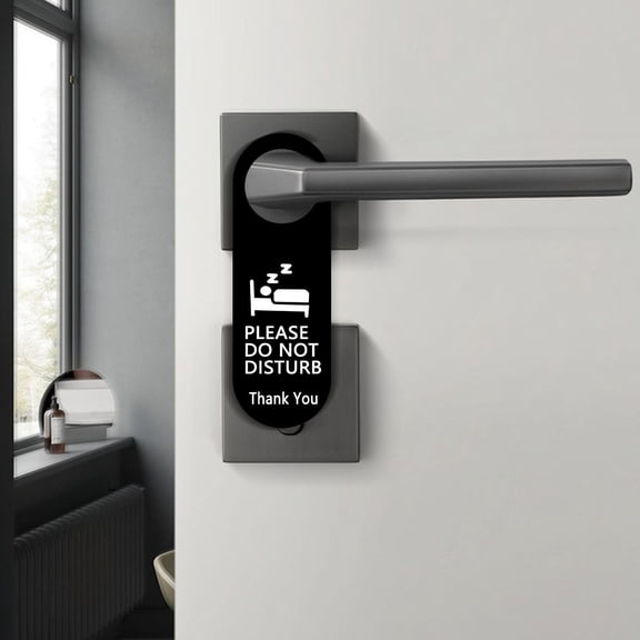 cpengpj No-Tool Assembly Do Not Disturb Sign 1-Pack,Weather Resistant Fade Proof,for Hotel Guest Room Uninterrupted Rest Reminder