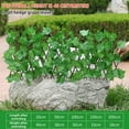 thumbnail image 1 of cpengpj Patio Furniture Set Simulation Telescopic Fence with Artificial Green Leaves, Wood Material Outdoor Expandable Privacy Screen for Garden Balcony Courtyard Wall Decor, 200cm Length 40cm Height, 1 of 7